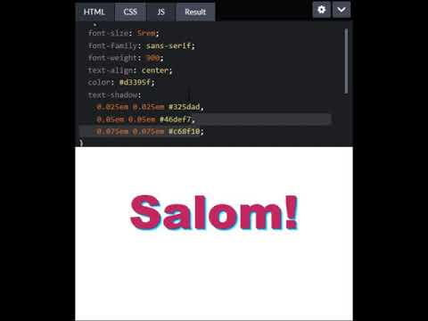 CSS: text-shadow!