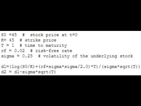 Black Scholes Merton Option Pricing Model Derivative Pricing in Python