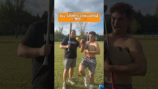All Sports Challenge🏈⚽️🏀⚾️🥊 #sports #funny #game #trickshot #competition #football