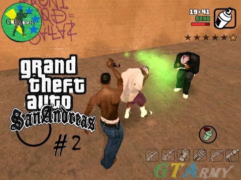 Detonado GTA San Andreas (IOS) #2 - Grafitando Ballas !