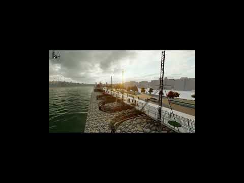 Pedestrian Walkway walkthrough Animation #architecture #architecturevisualization #lumion #shorts