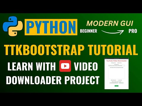 MODERN PYTHON TKINTER GUI USING TTKBOOTSTRAP 👍 BUILD A MODERN PYTHON GUI PROJECT👌STEP BY STEP GUIDE👌