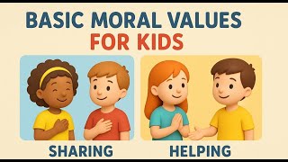 Basic Moral Values for Kids | for Kids & Toddlers | Learning Together   #english