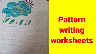 pattern writing worksheets for Nursery kids.#pattern writing|#preschool.