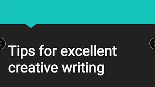 tips for creative writing
