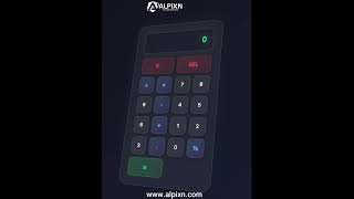 Modern 3D Glass Calculator UI | Glassmorphism Design Using HTML CSS JavaScript