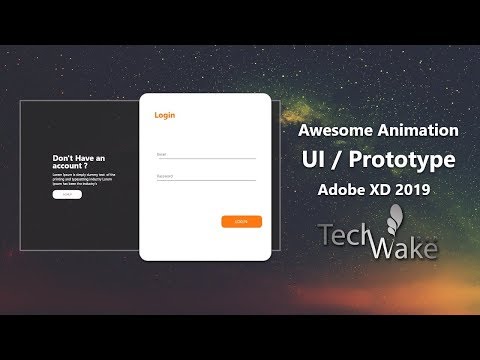 Sign in UI Design and Awesome Prototype Animation | Adobe XD | 2019