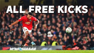 I found all of Marcus Rashford's free kicks