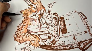 Traditional Art Stream - Doodling with my cool pen brushes