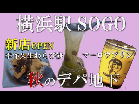 【横浜散歩】秋のそごうに新店OPEN人気の生わらび餅｜マーロウプリンを求めて🍮
