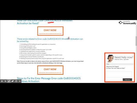Microsoft/Windows Error Message “Error code 0x80004005 Windows Activation”How to solve ?