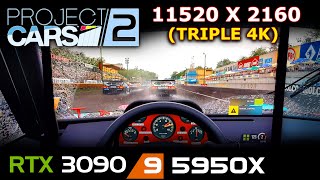 Project Cars 2 | 11520x2160 | Triple 4K Monitor setup | RTX 3090 | 5950X