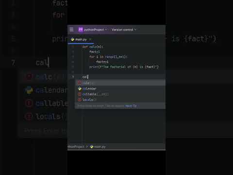 Solution of Factorial in Python #pythontricks #pythonprogramming #aitechnology #shorts