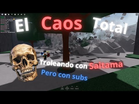 El Caos Total 💀 - The Strongest Battlegrounds - Troleando con saitama pt 2 (con subs).