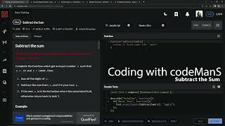 Codewars 8 kyu Subtract the Sum Javascript