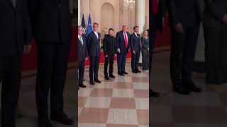 President Trump Points World Leaders to His “Fight! Fight! Fight!” Painting #MAGA  #Iconic #shorts