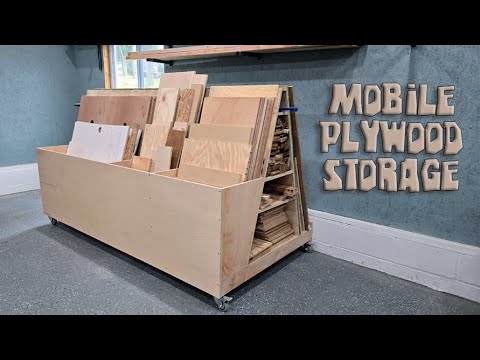 How To Build A Mobile Plywood Storage Cart