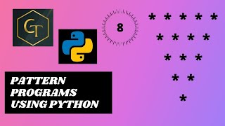 Python | Python Pattern Programs | Printing Stars '*' in Pyramid Shape |#ghcodingtechnique