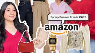 HUGE Amazon Haul *Summer Trends 2025*| Trendy Tops, Dresses, Jeans, Bags & Watches| Renigraphy