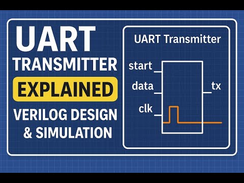 UART Transmitter Explained | Verilog Design & Simulation | part 2 |Deep Dive to Digital
