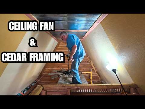 Ceiling DONE — Installing a 60” Fan in the Loft