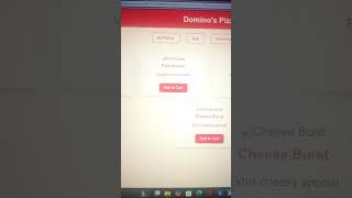 Domino's Pizza Order App Home Page Interface using JavaScript | HTML CSS JS Project