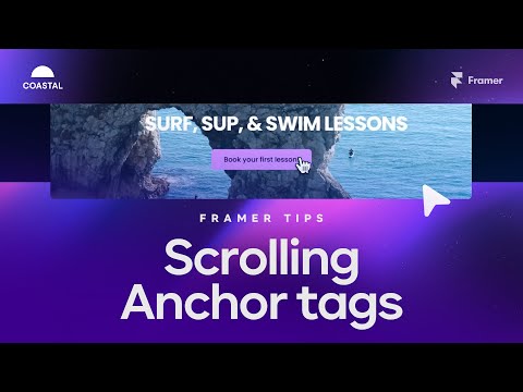 How To Add Scrolling Anchor Tags in Framer