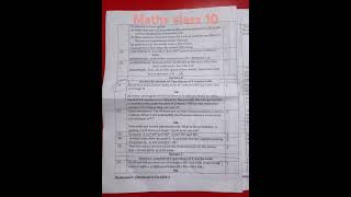 #shorts | CBSE Maths Sample Paper | Class 10