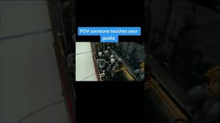 Never Touch The Goalie!!! 😂  #hockeyclips #hockey #sports #nhl