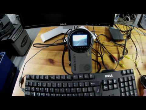 Test of an old Sony Watchman with a Raspberry Pi