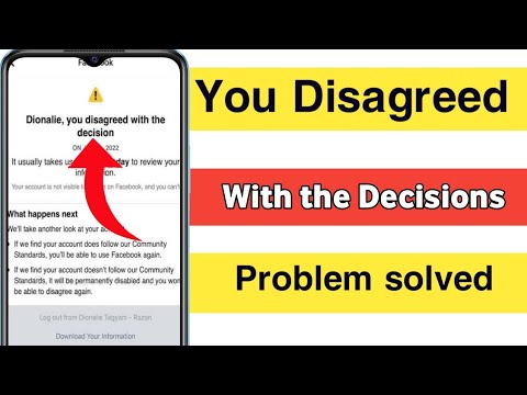 you Disagreed with the Decisions Facebook check back here for the results problem solution