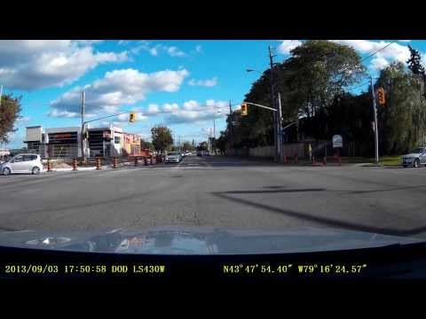 Illegal Lane Change + Dangerous Driving - Toronto, Canada - DOD LS430W