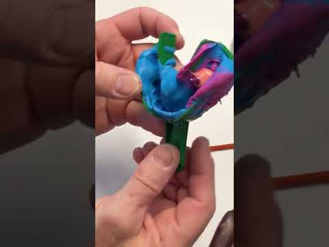Placing the soft tissue material around an implant analog video