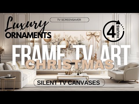 ELEGANT CHRISTMAS | CHANGE YOUR TV INTO AN ART | CHRISTMAS ORNAMENT SLIDESHOW  @SilentCanvases