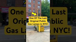 One of the Last Original Public Gas Lamps in NYC #nyc #history #exploreny #didyouknow #nychistory