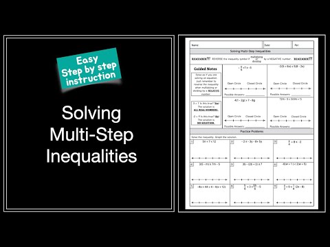 Solving Multi Step Inequalities