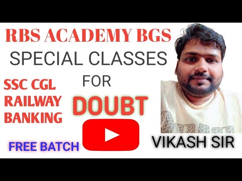 DOUBT || SPECIAL CLASSES FOR DOUBT || DOUBT CLEARANCE BY VIKASH SIR