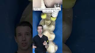 POV: Dentist doing a root canal