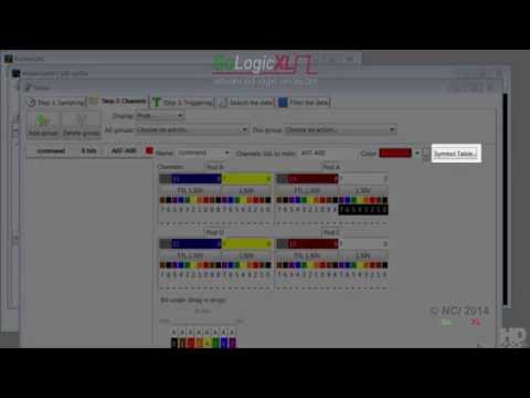 Logic Analyzer GoLogicXL: Symbol tables (channels #08)