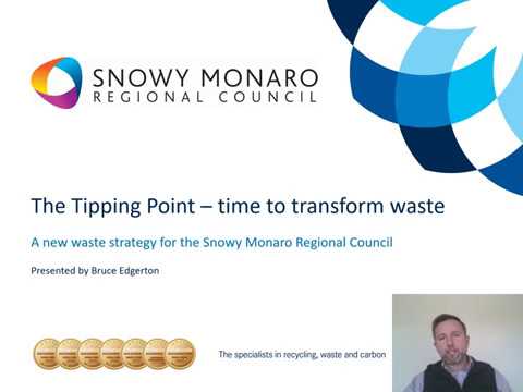 Community Presentation: The tipping point - time to transform waste