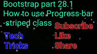 Bootstrap part 28.1 | How to use progress bar striped class | #Shorts