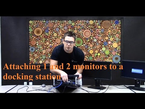 Attaching 1 and 2 monitors to a docking station