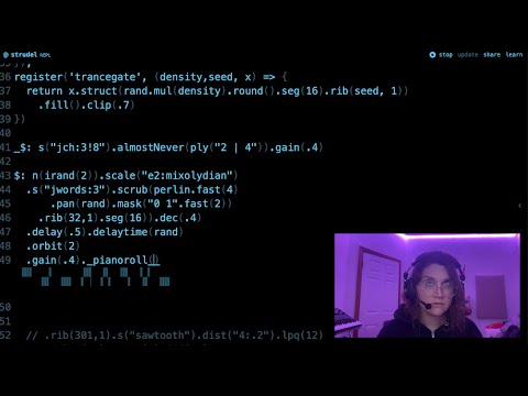 Livecoding electronic music in my bedroom