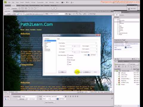 dreamweaver advance web designing style 1b