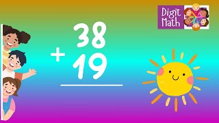 Adding 2-Digit Numbers With Regrouping | Double-Digit Addition | Elementary Math