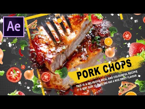 Food menu Presentation | After Effects tutorial | The Effects Guy