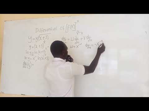 Differential/Derivative of a function raised to a power of a function