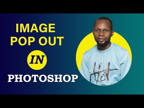 Clipping mask portrait pop out from a circle in Photoshop