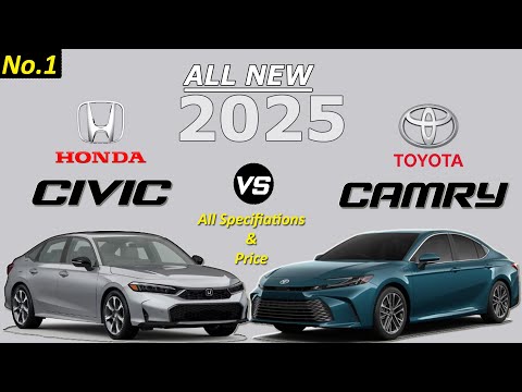 2025 Honda Civic vs 2025 Toyota Camry | 2025 Civic vs Camry | All new Honda civic vs Toyota camry