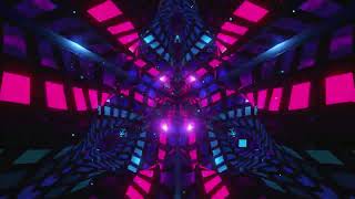 VJ Loop Square Sparkel Tunnel blue Background Loop